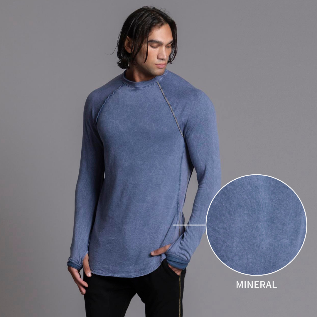 graphic showing the reversal of the mineral wash swatch