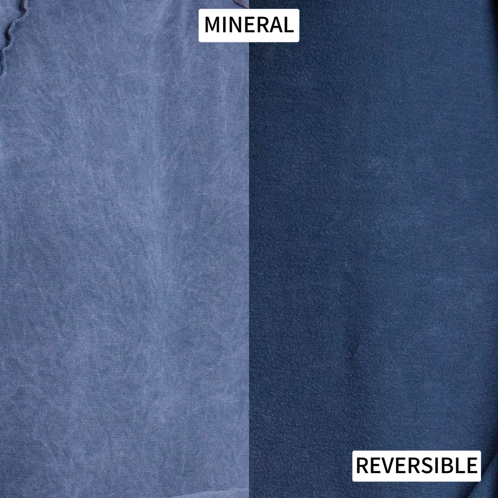 graphic showing the reversal of the mineral wash swatch