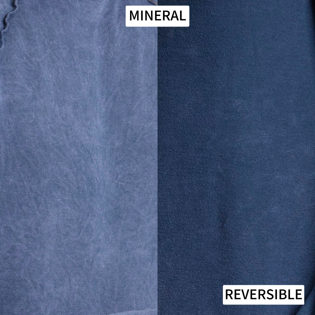 graphic showing the reversal of the mineral wash swatch